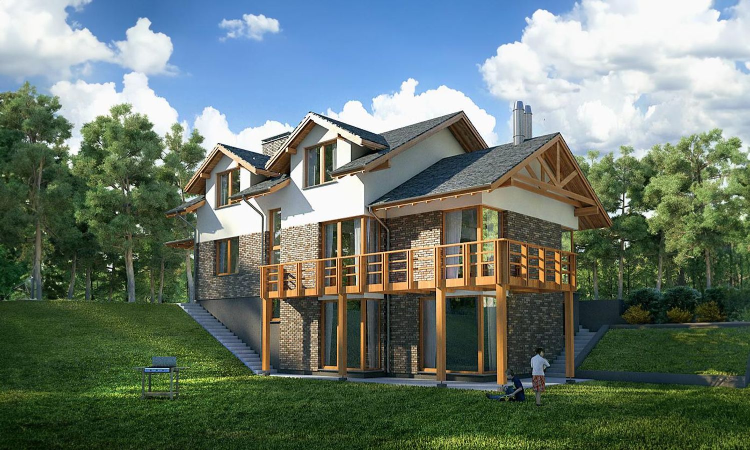 the image of the Tarandės Namas project