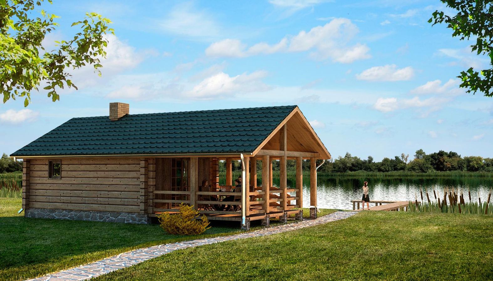 the image of the Gyvenamasis namas Zarasuose project