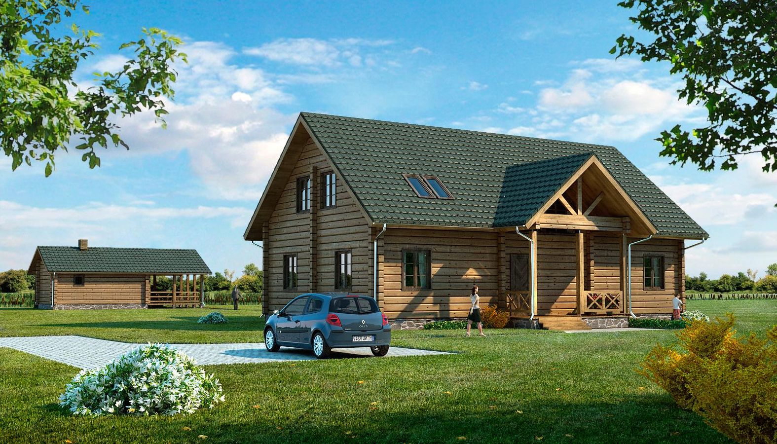 the image of the Gyvenamasis namas Zarasuose project